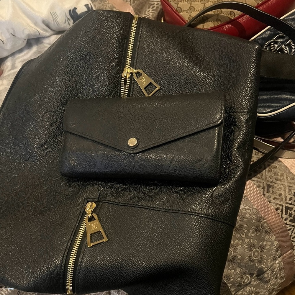 Louis Vuitton purse with matching wallet